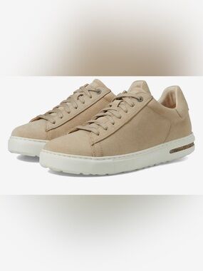 NWT 
Classic Birkenstock suede sneakers with a streamlined low-top profile.